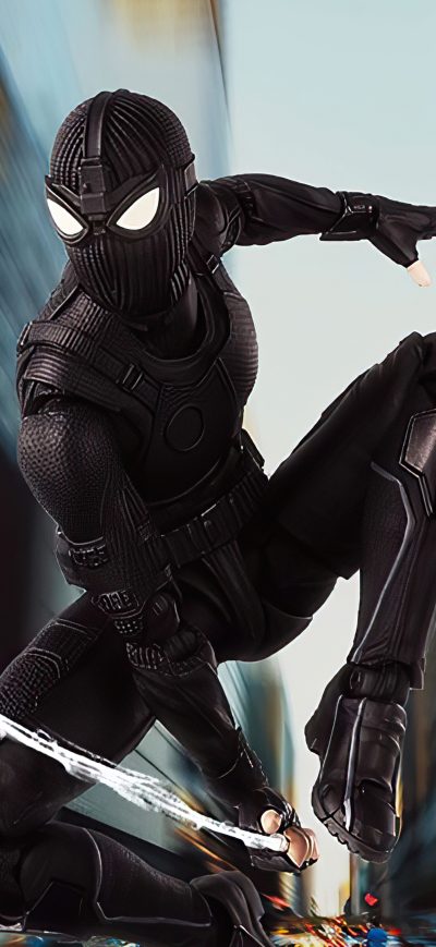 Fond d'écran iPhone Spiderman Black Suit 2020