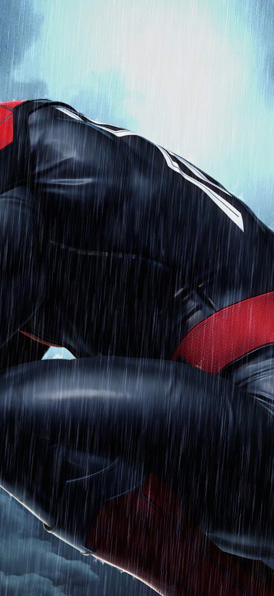 Fond d'écran iPhone Spiderman 4k Raining