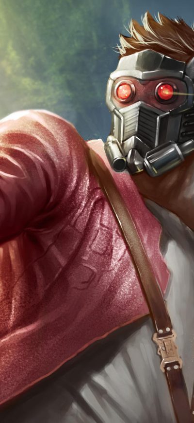 Fond d'écran iPhone Star Lord Arts 2019