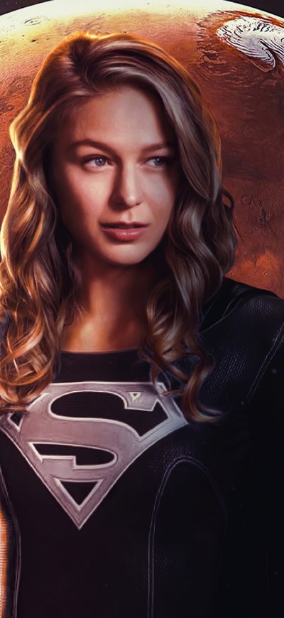 Fond d'écran iPhone Supergirl Dark Suit 4k