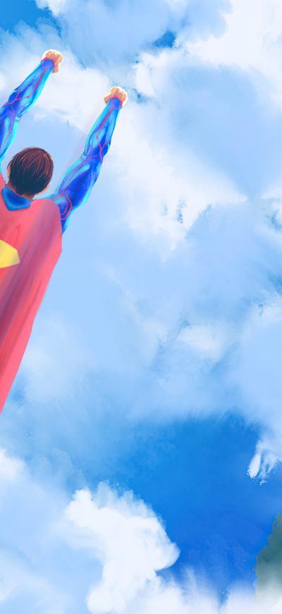 Fond d'écran iPhone Superman Fly By