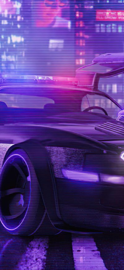 Fond d'écran iPhone Fantastic Police Punk City 4k