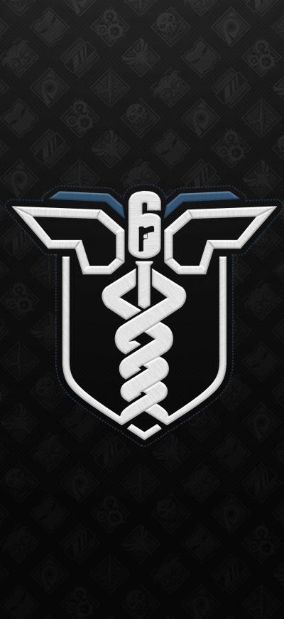 Fond d'écran iPhone Rainbow Six Siege Minimalist Logo 4k