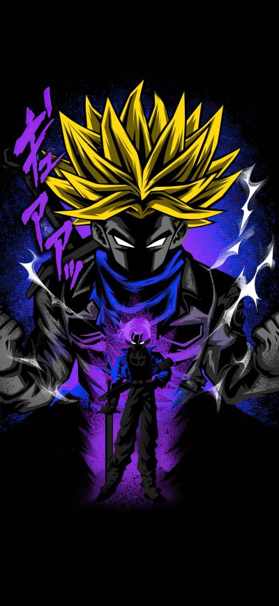 Fond d'écran iPhone Trunks Dragon Ball Super 5k