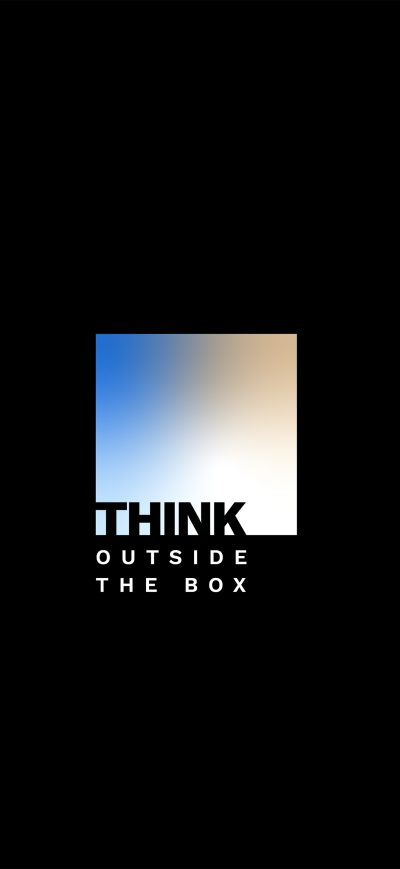 Fond d'écran iPhone Think Outside The Box 5k