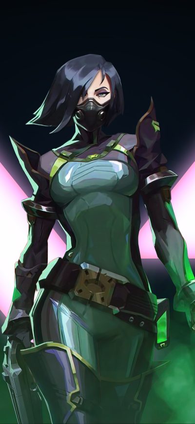 Fond d'écran iPhone Viper Valorant Game Artwork