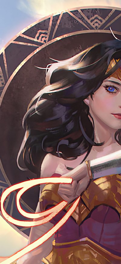 Fond d'écran iPhone Old Wonder Woman Artistic Art 4k