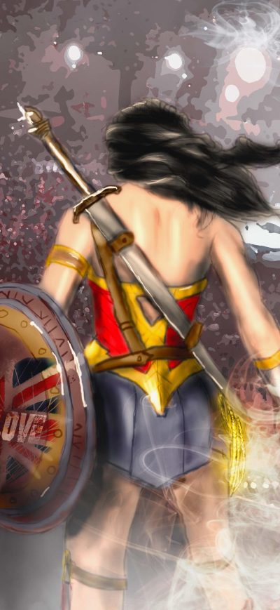 Fond d'écran iPhone One Love Wonder Woman