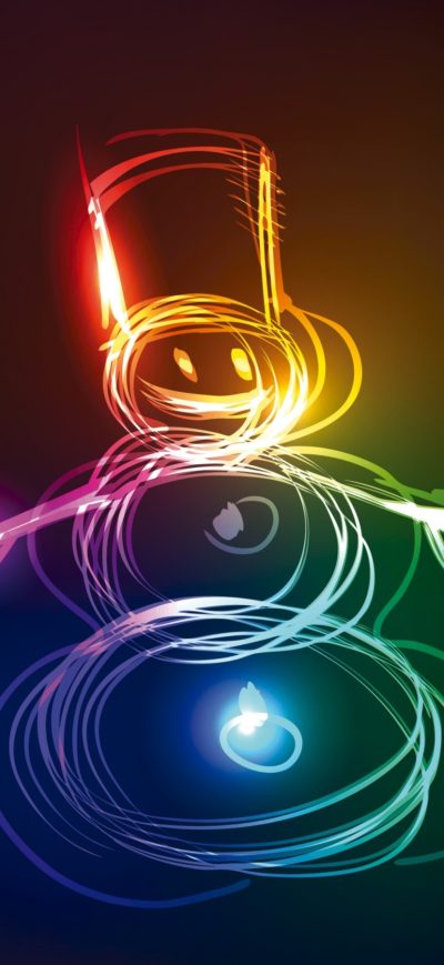 Fond d'écran iPhone Neon Snowman Creative