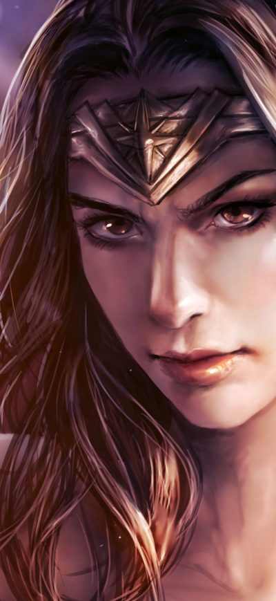 Fond d'écran iPhone Wonder Woman Paint Artwork