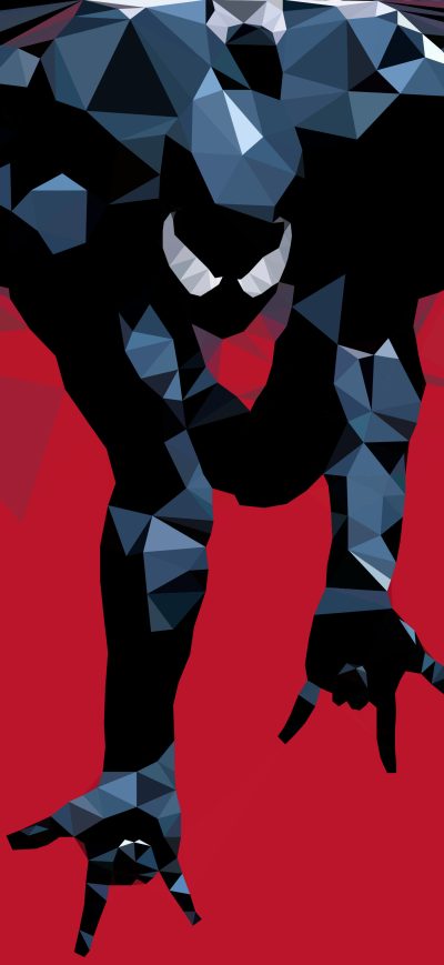 Fond d'écran iPhone Sinister Spider Man Low Poly Art