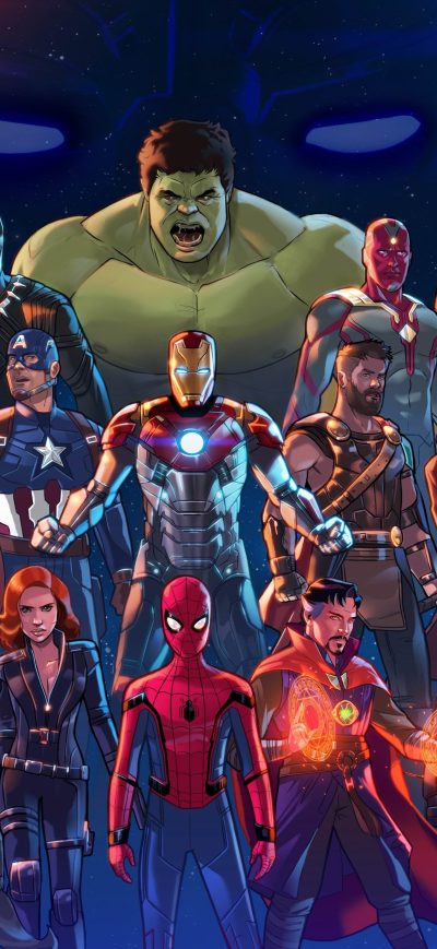 Fond d'écran iPhone Marvel Cinematic Universe Artwork5k