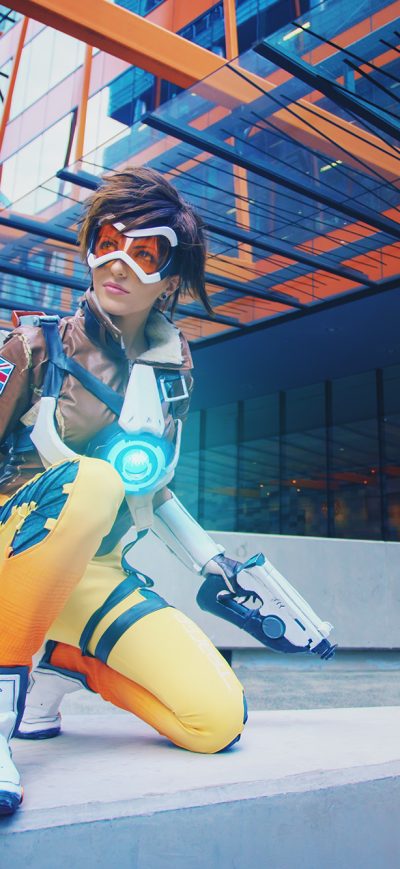 Fond d'écran iPhone Tracer Overwatch Cosplay