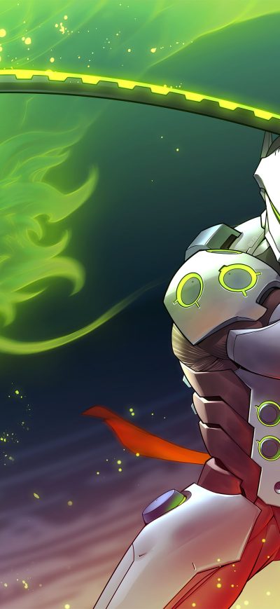 Fond d'écran iPhone Genji Overwatch Art