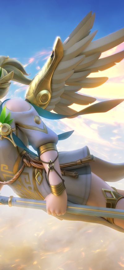 Fond d'écran iPhone Mercy Overwatch 5k