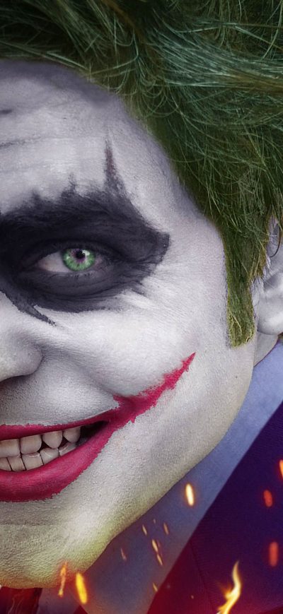 Fond d'écran Joker Smiling 4k sur iPhone