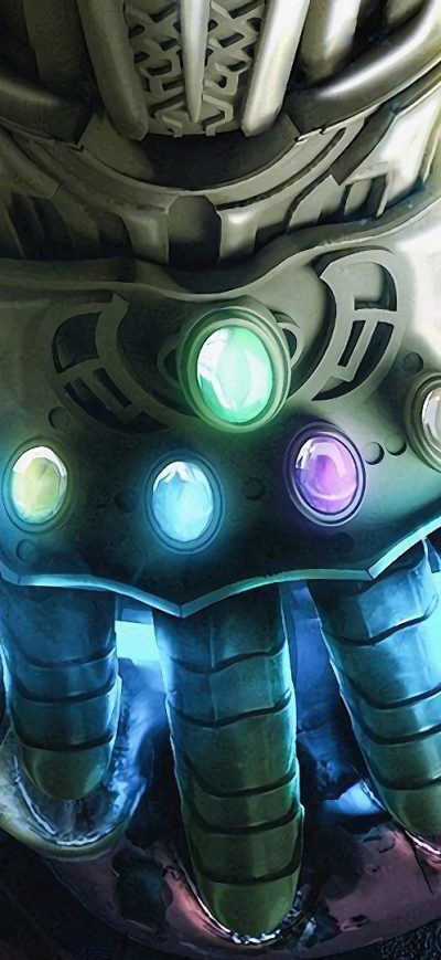 Fond d'écran iPhone Thanos Infinity Gauntlet
