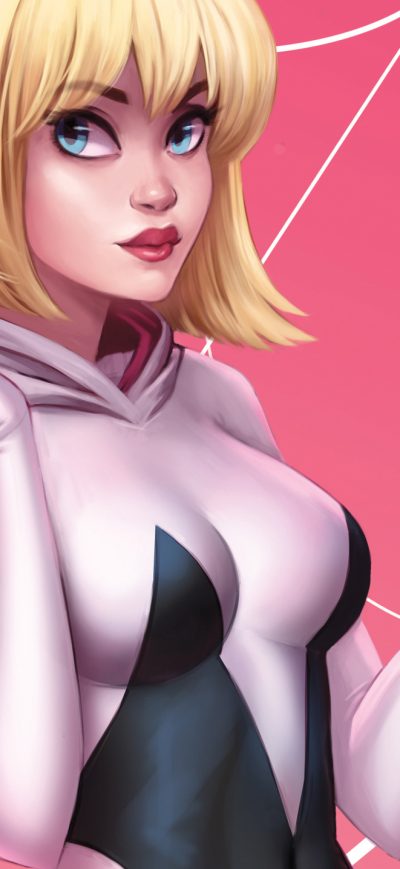 Fond d'écran Spider Gwen sur iPhone