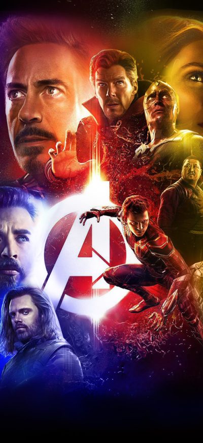 Fond d'écran iPhone Avengers Infinity War Superheroes Poster