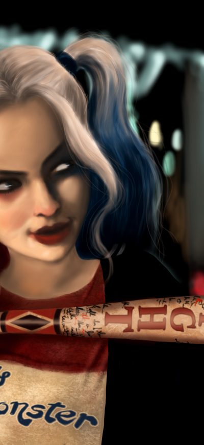 Fond d'écran Art Of Harley Quinn sur iPhone