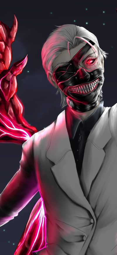Fond d'écran iPhone Ken Kaneki Tokyo Ghoul 5k Artwork