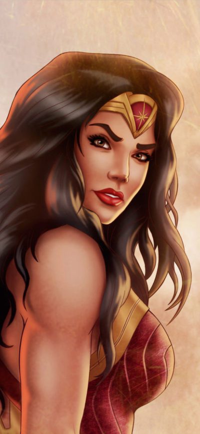 Fond d'écran iPhone Wonder Woman Gal Gadot Fanart
