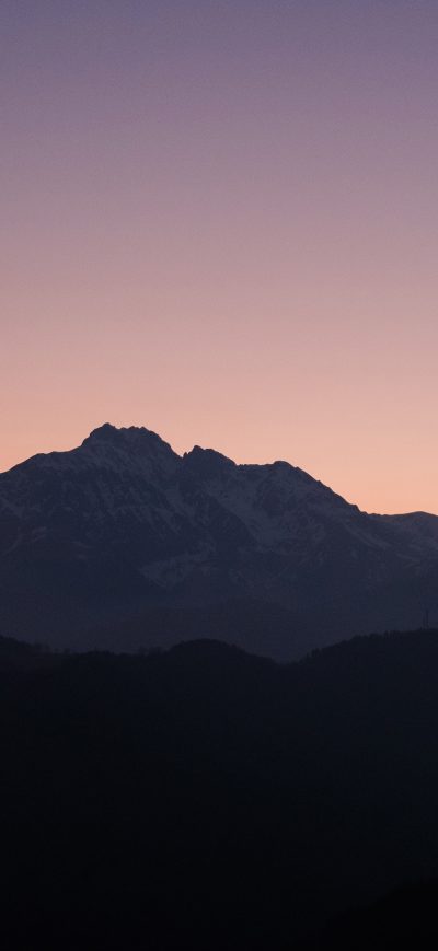 Fond d'écran iPhone Nice Sunset Over Mountains 4k