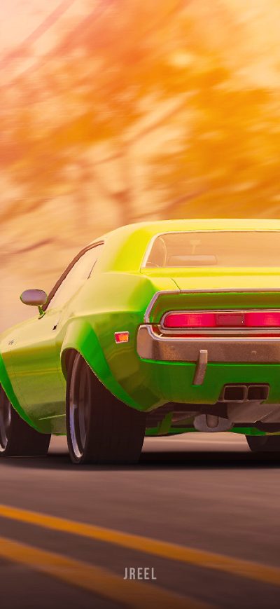 Fond d'écran iPhone 1970 Dodge Challenger RT From The Crew 2 Rear
