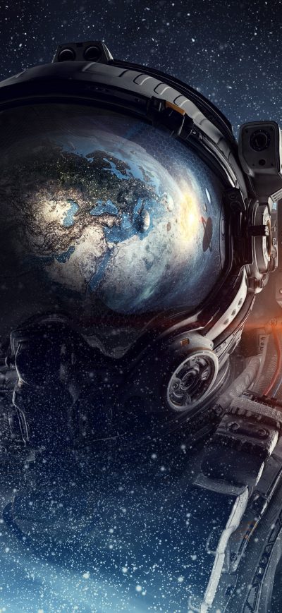 Fond d'écran iPhone Astronaut Galaxy Space Stars Digital Art 4k