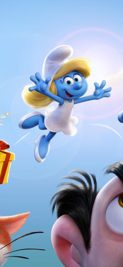 Fond d'écran iPhone Smurfs The Lost Village Official