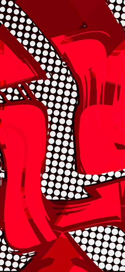 Fond d'écran iPhone Comic Red Abstract 8k