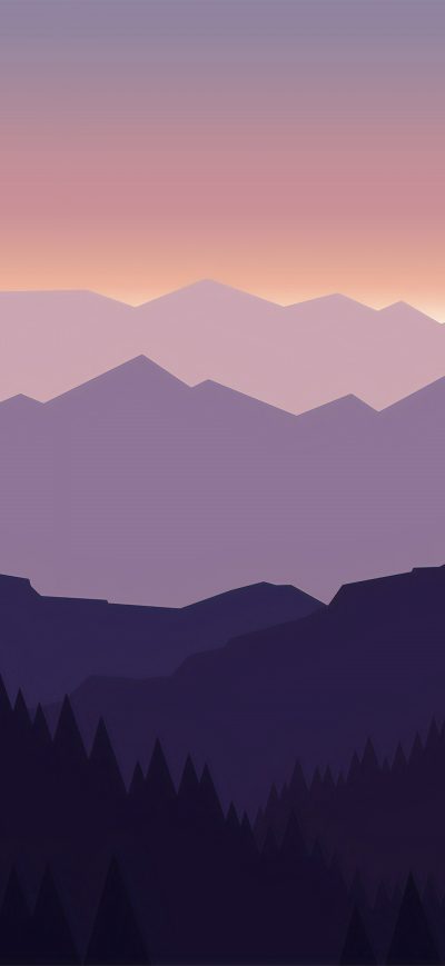Fond d'écran Minimal Landscape 4k sur iPhone