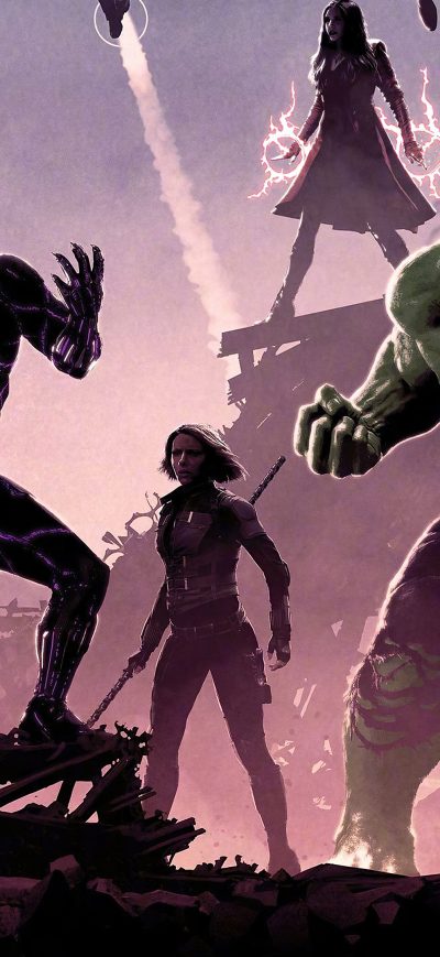 Fond d'écran iPhone Avengers Infinity War Heroes