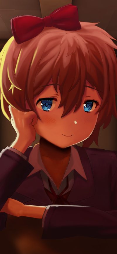 Fond d'écran Doki Doki Literature Club sur iPhone