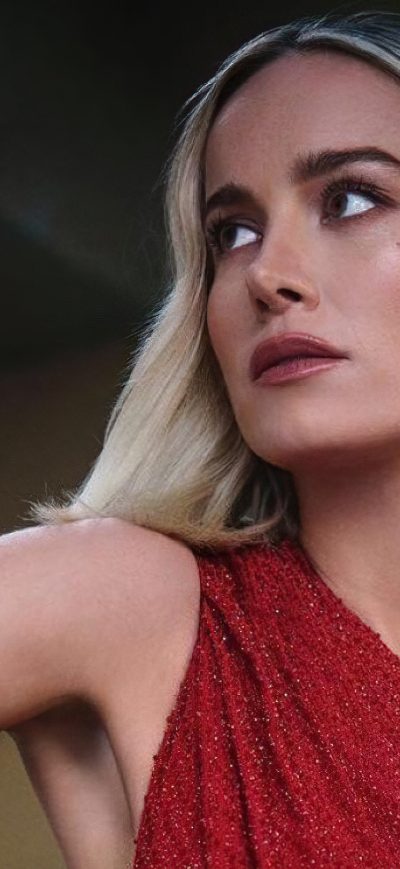 Fond d'écran iPhone Brie Larson Red Dress 4k