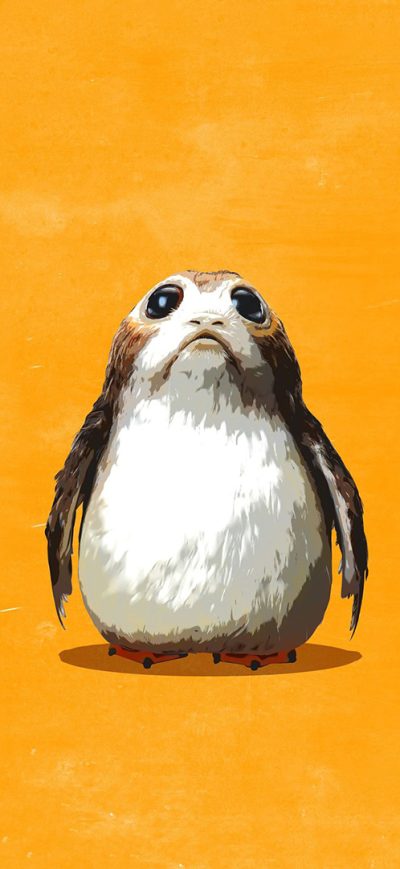 Fond d'écran iPhone Porgs Star Wars The Last Jedi