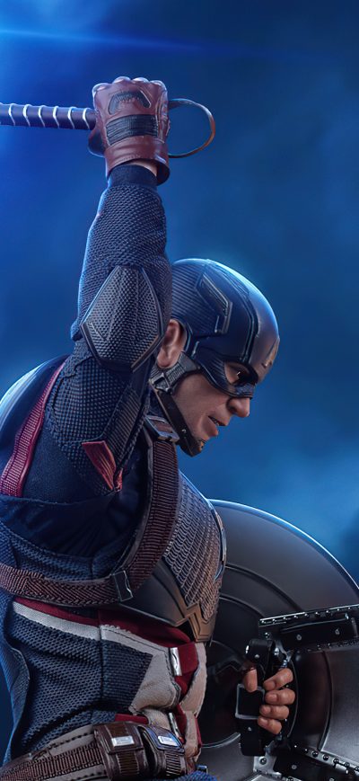 Fond d'écran iPhone Captain America With Lightning Hammer 4k