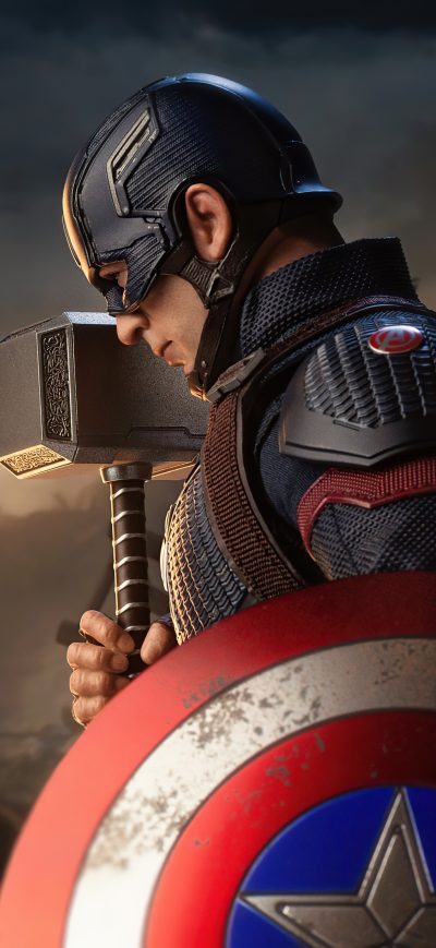 Fond d'écran iPhone Captain America With Hammer And Shield