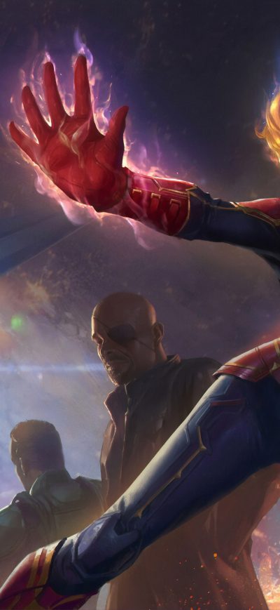 Fond d'écran iPhone Captain Marvel Movie Concept Art