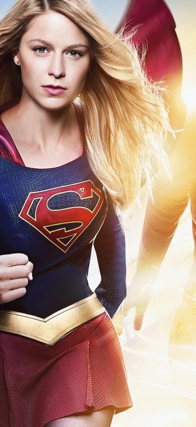 Fond d'écran iPhone Flash And Supergirl 2018
