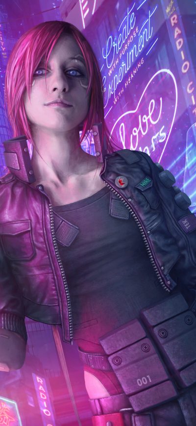 Fond d'écran iPhone Cyberpunk 2077 Fanart 5k