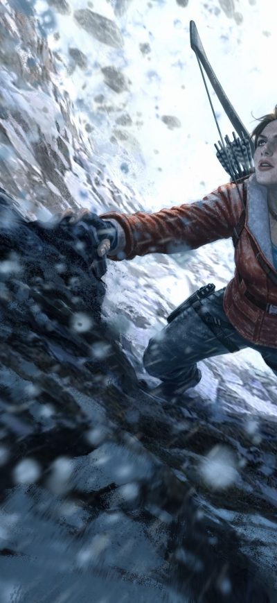 Fond d'écran Rise Of The Tomb Raider 20 Years sur iPhone
