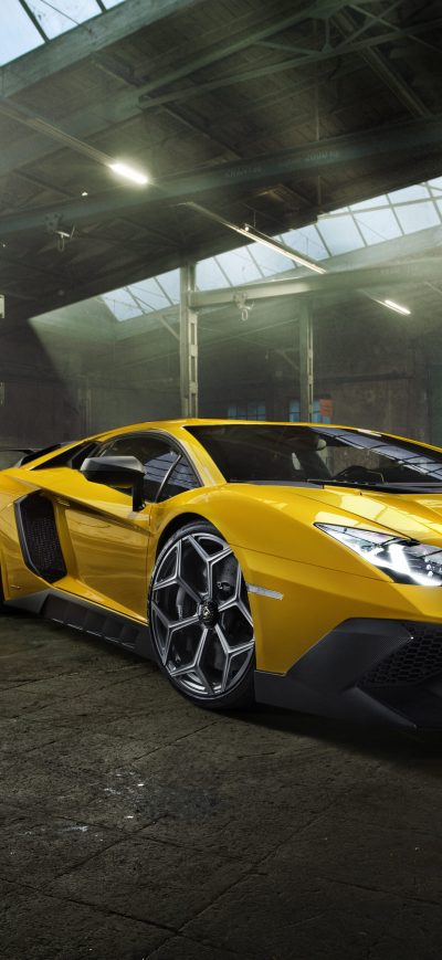 Fond d'écran iPhone Novitec Lamborghini Aventador 5k