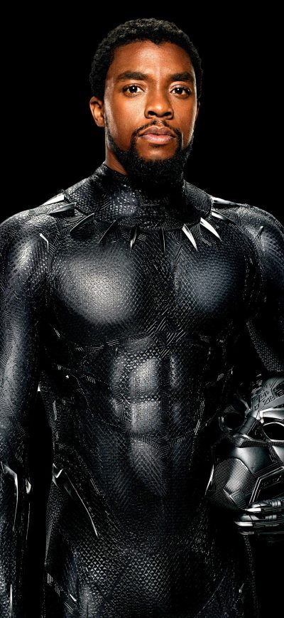 Fond d'écran iPhone Chadwick Boseman Black Panther 4k