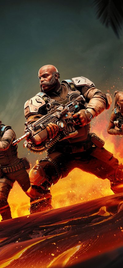 Fond d'écran iPhone Gears 5 Hivebusters 2021 4k