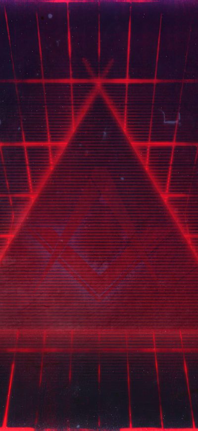 Fond d'écran iPhone Geometry Red Triangle 4k