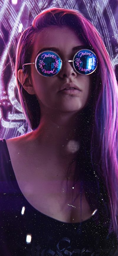 Fond d'écran iPhone Pavel Blonde Girl Neon Light
