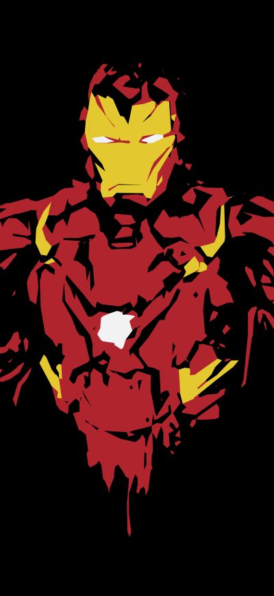 Fond d'écran iPhone Iron Man 8k Minimal