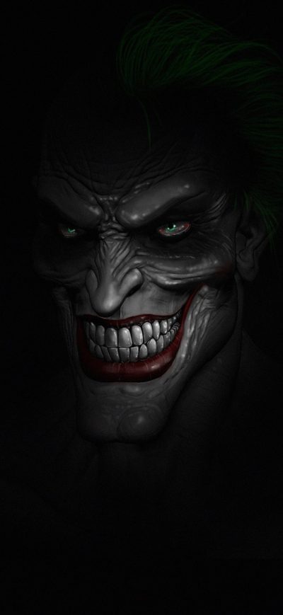 Fond d'écran Joker Dark Minimalist sur iPhone