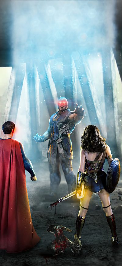 Fond d'écran iPhone Justice League Vs Darkseid 4k
